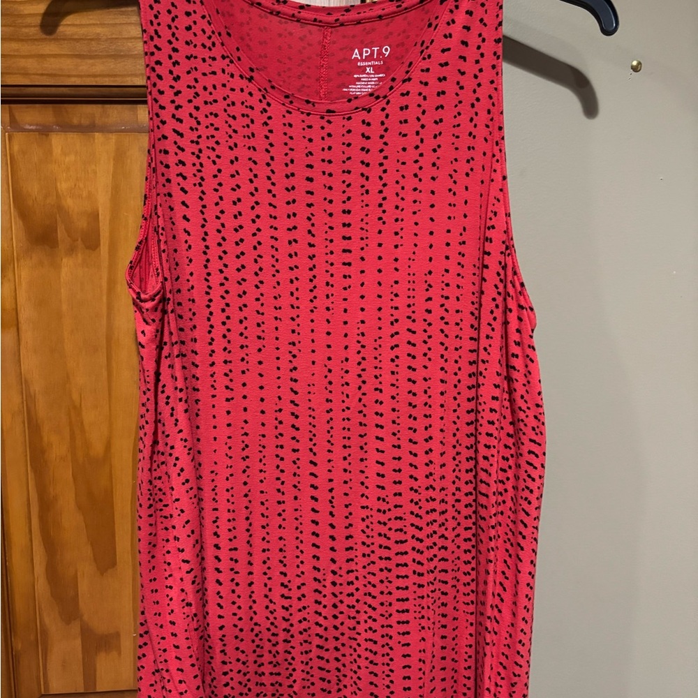 Women’s Red and Black Apt. 9 Tunic Tank Top